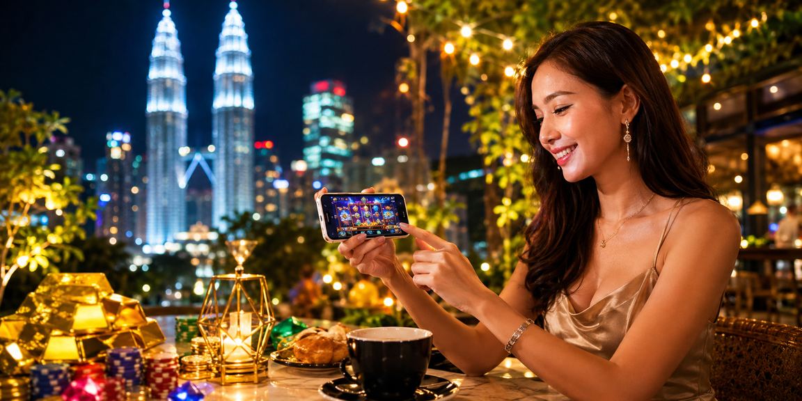 Pemain menggunakan telefon pintar untuk bertaruh di Kuala Lumpur dengan strategi bijak