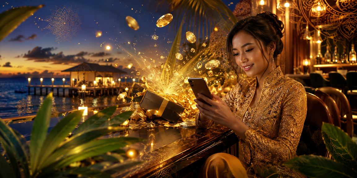 Pemain wanita berbaju kebaya Terengganu mendaftar akaun dan mendapat bonus pertaruhan